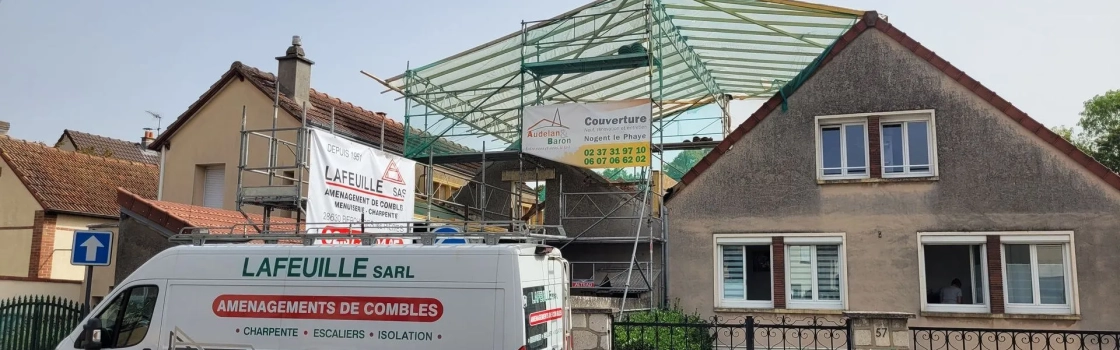 Agrandissement et surélévation de maison à Chartres